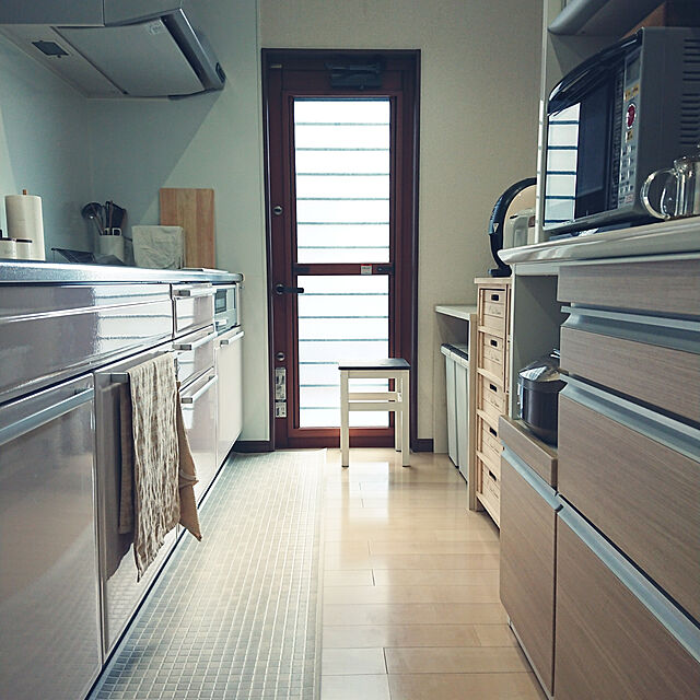 manamamの-【5人に1人当たる】すっきりデザインの拭けるキッチンマット[日本製]の家具・インテリア写真