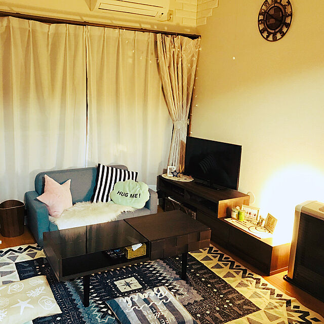megumiのニトリ-クッションカバー(HBシェル) の家具・インテリア写真
