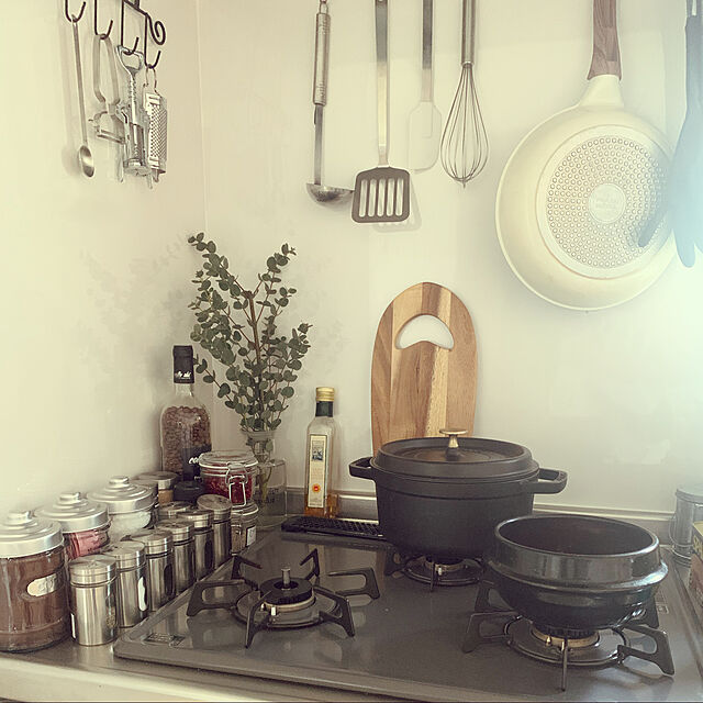 sato.kの-チゲ用陶器鍋【4号／16cm】（トゥッペギ）全黒タイプの家具・インテリア写真