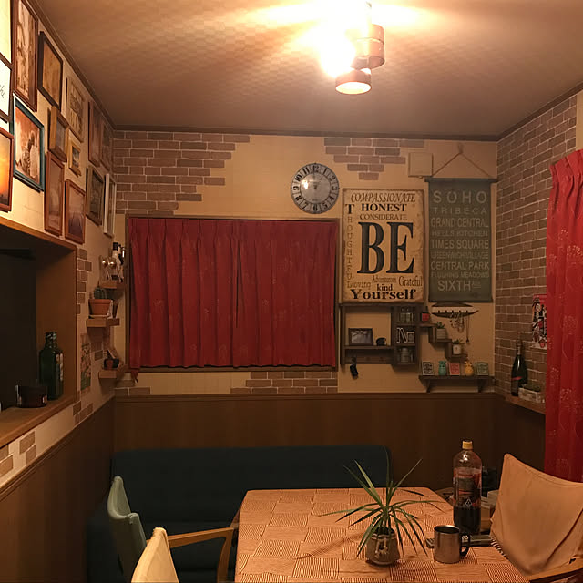 KOTOBUKI.の-【ウォールシェルフ】5点セット　ブラウン　(ウォルナット） 飾り棚　壁掛け　ナチュラル雑貨の家具・インテリア写真