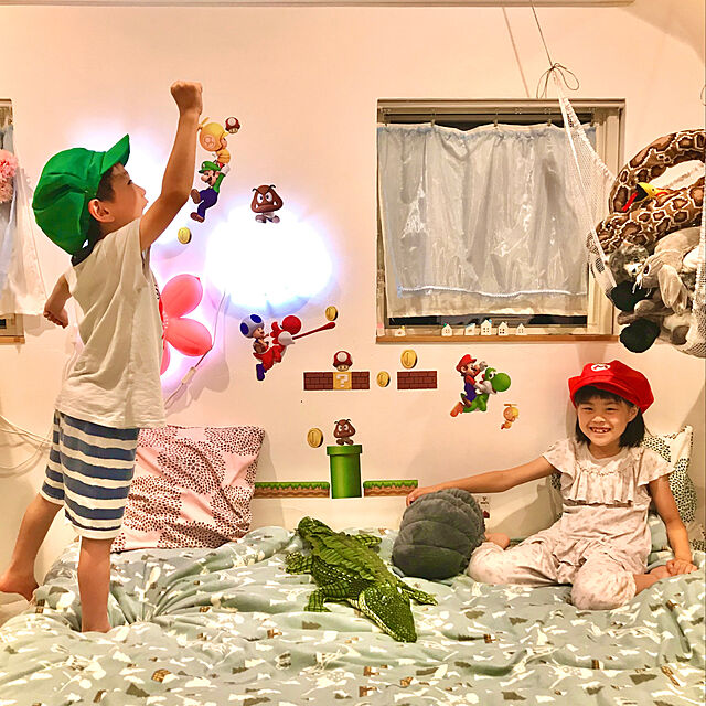 keeの-【CG】ウォールステッカー　スーパーマリオ　ルイージ　ヨッシーの家具・インテリア写真