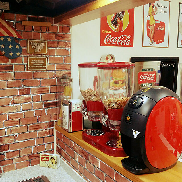 lemoned1126の-ドライフードディスペンサー デュアル ダブル 2連 レッド ゼブロ Honey-Can-Do Dual Dry Food Dispenser, Red GAT203/KCH-06125の家具・インテリア写真