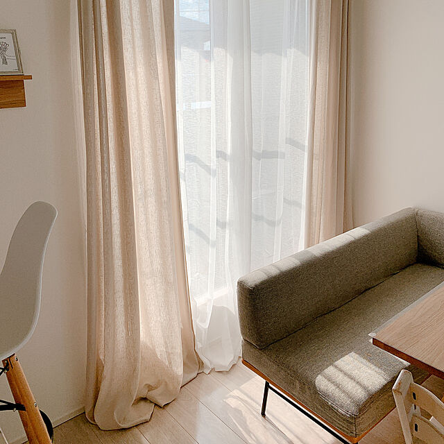 sakiのイケア-ASKKLOCKA アスククロッカ シアーカーテン1組の家具・インテリア写真