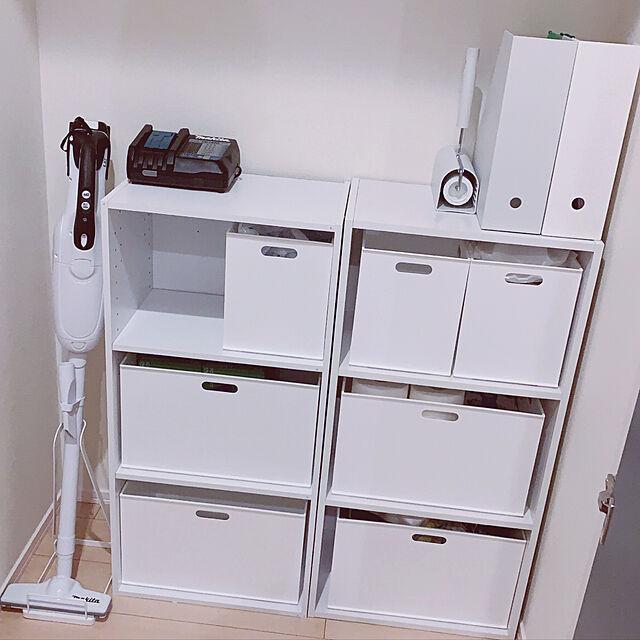 suzuwoの無印良品-ポリプロピレンスタンドファイルボックス・Ａ４用・ホワイトグレーの家具・インテリア写真