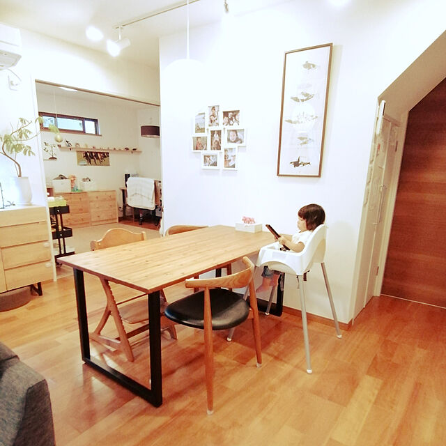 no.Nのイケア-ANTILOP アンティロープ ハイチェア トレイ付きの家具・インテリア写真