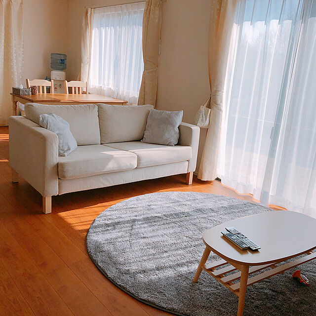 mamekoのニトリ-クッションカバー(DHダマスク2 GY) の家具・インテリア写真
