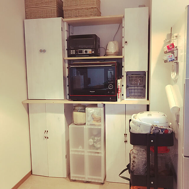 miruのニトリ-カラーボックスカラボ スリム３段(NA) の家具・インテリア写真