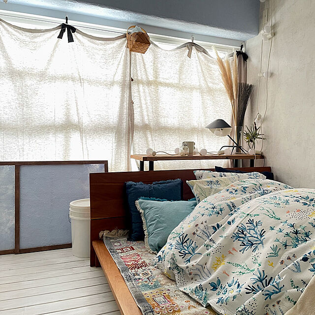 Hisayoのニトリ-掛ふとんカバー シングル(ワッフルシーウィード S) の家具・インテリア写真