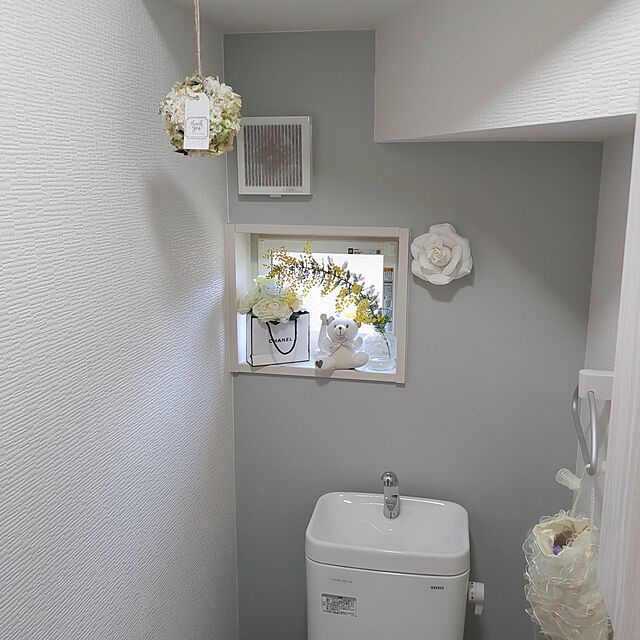 ryouの-インテリア ウォールフラワー ローズ S ホワイトの家具・インテリア写真