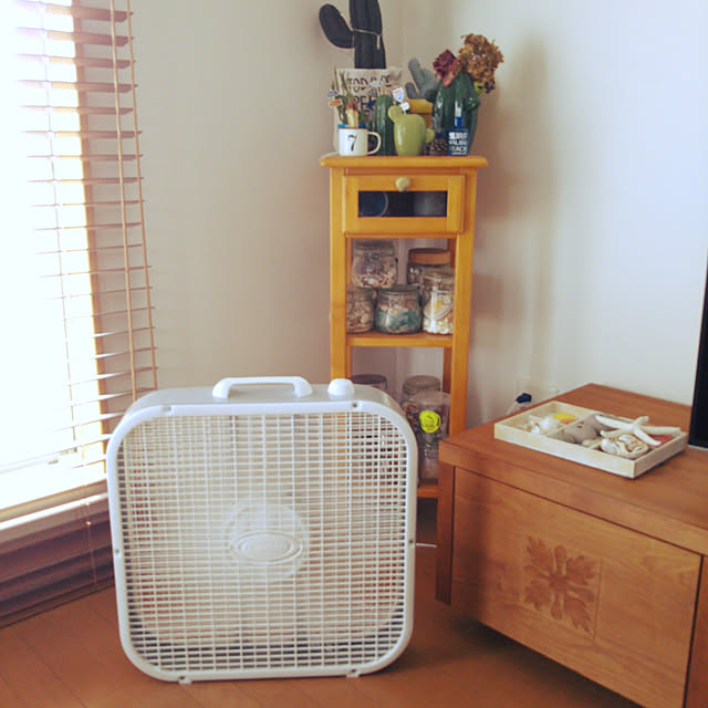 miiiieのメルクロス-LASKO BOX FAN ラスコボックスファン「ウォールナット」「3733」「サーキュレーター/扇風機」 ウォールナット転写プリントは国内外注です。の家具・インテリア写真