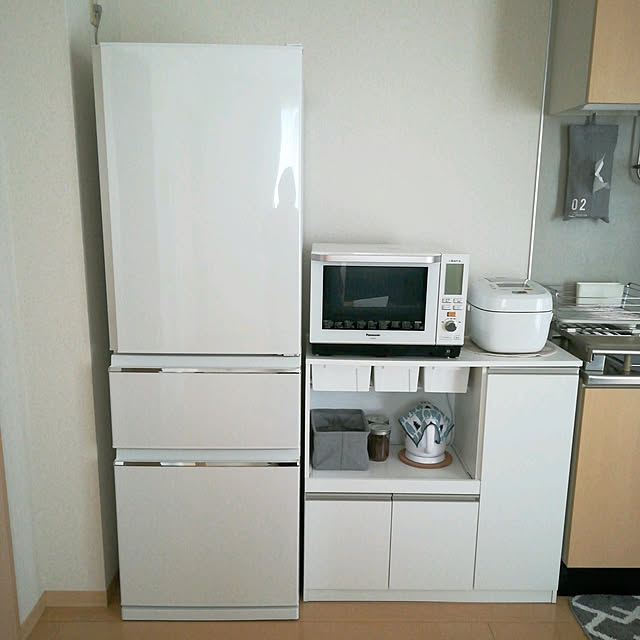 sachiのニトリ-レンジ台(フォルムN RE9090 WH) の家具・インテリア写真