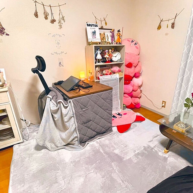 marugaのニトリ-デスクこたつ(NV22 8065 MBR) の家具・インテリア写真