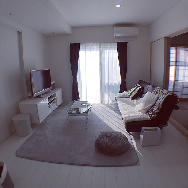 mykのニトリ-ソファベッド(Nシールドマークス4BK) の家具・インテリア写真