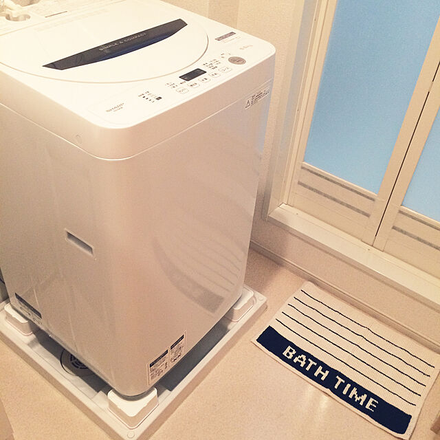 meのシャープ-シャープ 全自動洗濯機 ステンレス槽 5.5kg ホワイト系 ES-GA5B-Wの家具・インテリア写真
