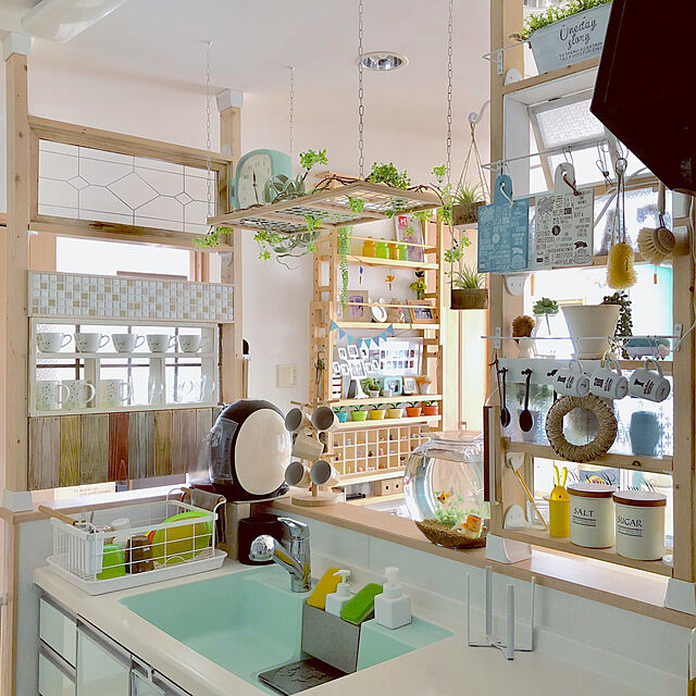 miyuの-金魚鉢　おしゃれなガラス製金魚鉢　太鼓鉢　大（7．6リットル）　水槽【HLS_DU】　関東当日便の家具・インテリア写真