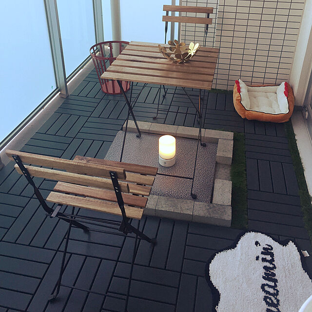 NOTTIのIKEA (イケア)-IKEA(イケア) TARNO 折りたたみテーブル アカシア材 スチールの家具・インテリア写真