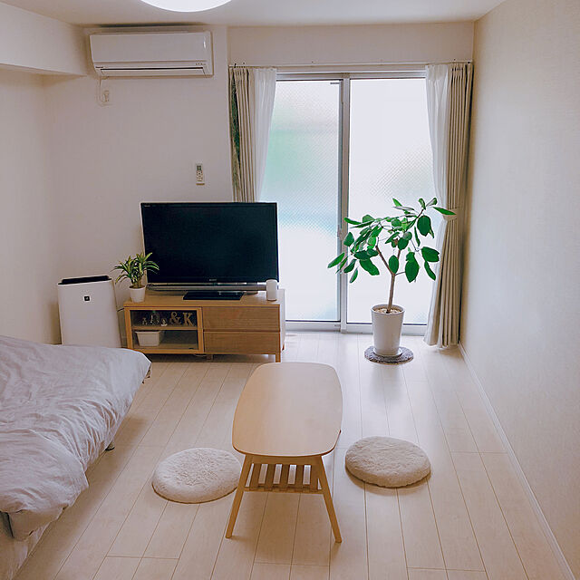tonarinoaokoの無印良品-オーク材ＡＶラック・幅１１０ｃｍの家具・インテリア写真