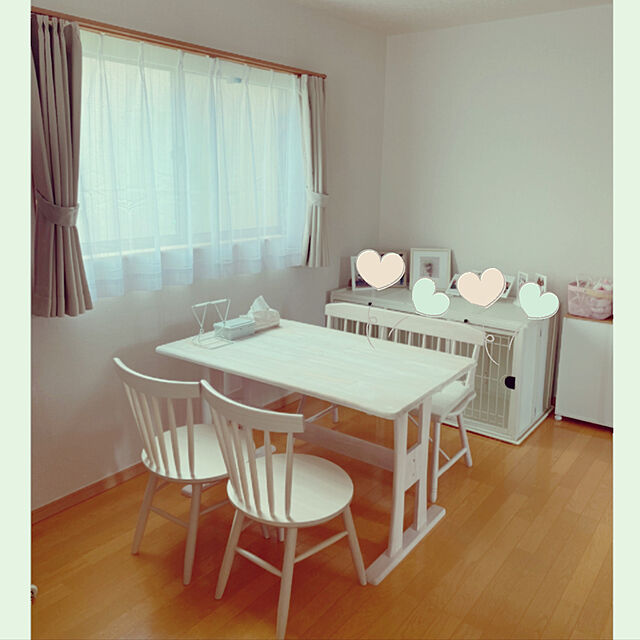 cocoのニトリ-ベンチチェア(ファンシー WW) の家具・インテリア写真