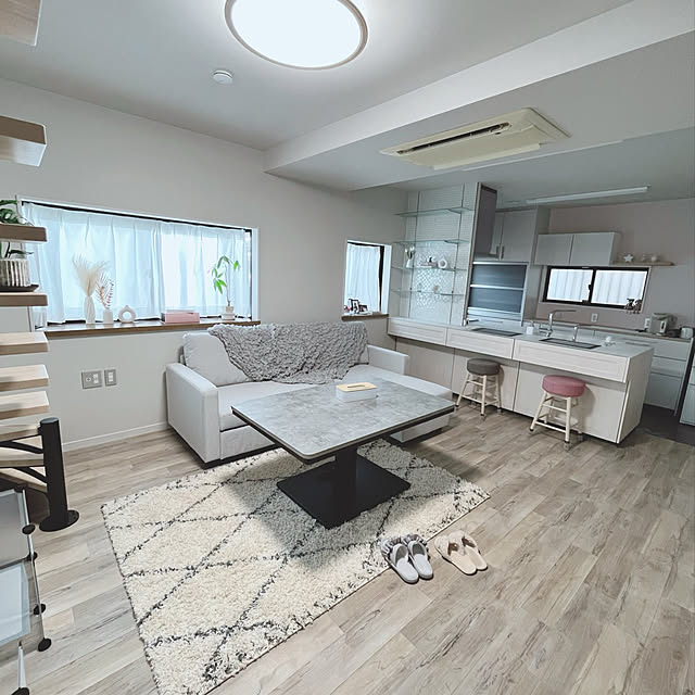 kawaii.room.naareのニトリ-アクセントラグ(リラシャグ 133X190) の家具・インテリア写真
