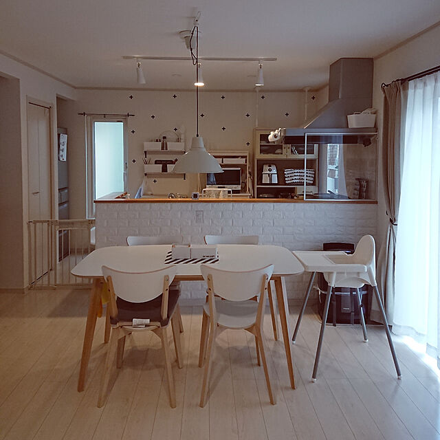 maaのイケア-[IKEA/イケア/通販]ANTILOP アンティロープ ハイチェア トレイ付き, ホワイト/シルバーカラー[3](a)(49067485)の家具・インテリア写真
