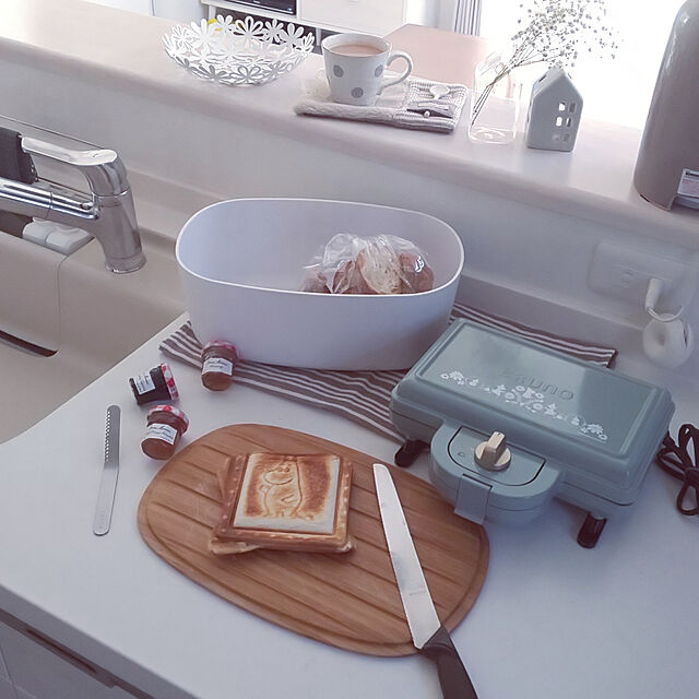 ku-kaiのBRUNO-ブルーノ ムーミン ホットサンドメーカー ダブル BOE051 BRUNO｜MOOMIN キッチン家電 調理器具 2枚焼き レシピ付き 人形焼き 食パン サンドイッチの家具・インテリア写真