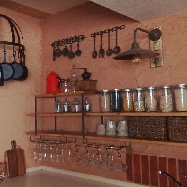 chie5chanの-【料理番組でよく見かける壁掛けです☆】アイアン壁飾り　プチデコール　クッキングウェア　壁掛けの家具・インテリア写真