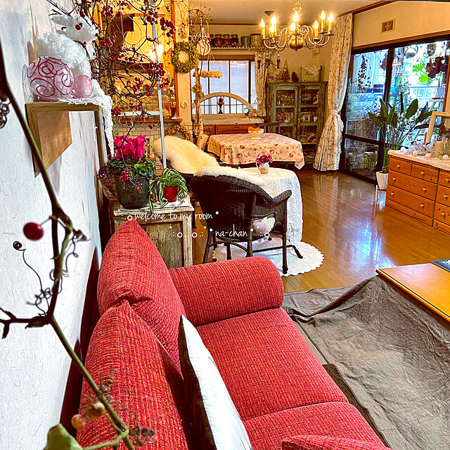 na-chanのニトリ-L型ウォールシェルフ アルブル 幅60cm(ミドルブラウン) の家具・インテリア写真