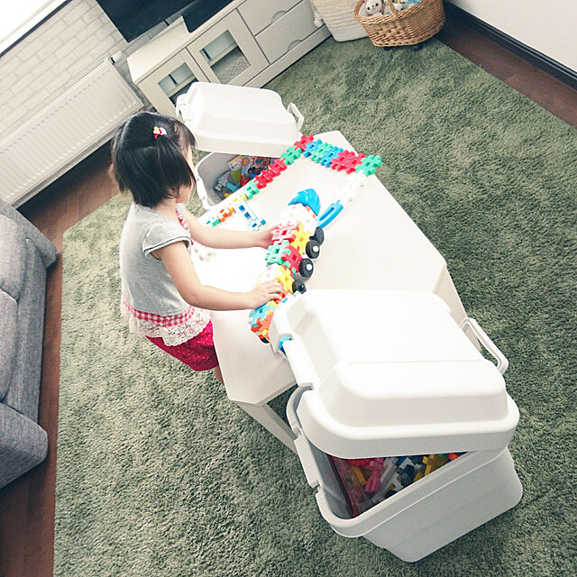 tata-kukuのニトリ-2人用布張りソファ(NポケットA12 H-LO DR-BE) の家具・インテリア写真