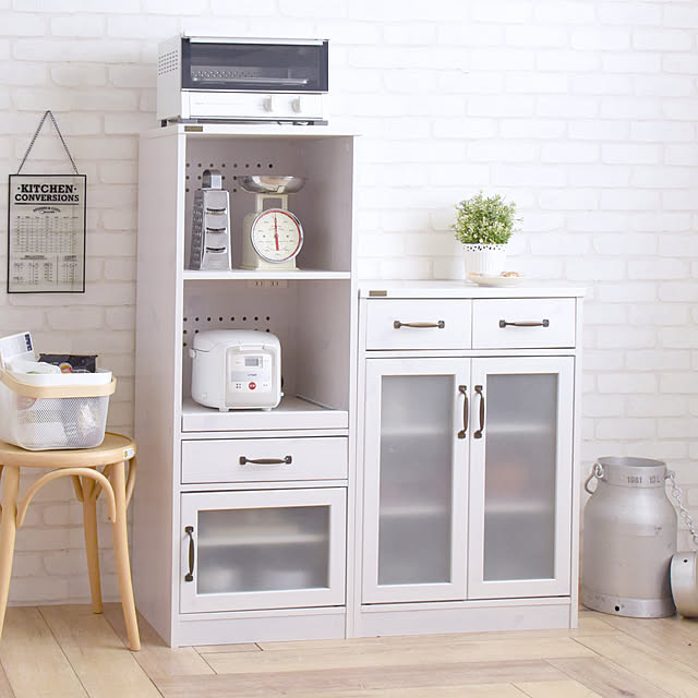 カントリーな風合い✳︎ カリモク レンジ台 レンジラック キッチン