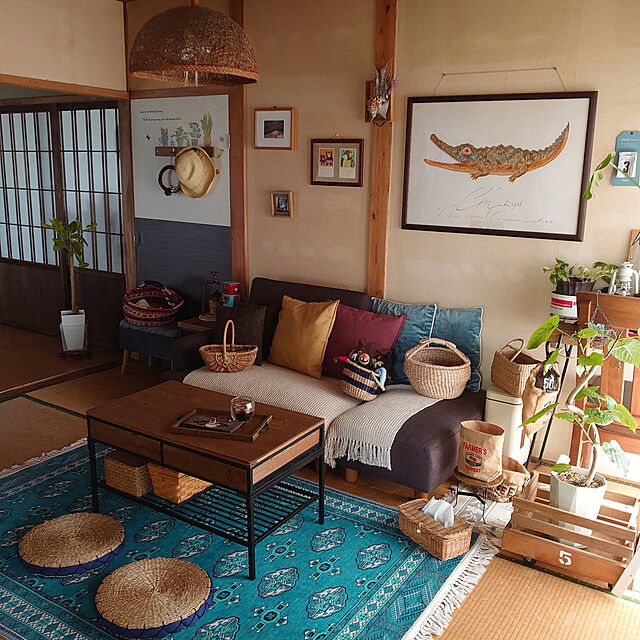 fukuの萩原-トルクメン風 プリント ラグ 長方形 130x190cm 萩原の家具・インテリア写真
