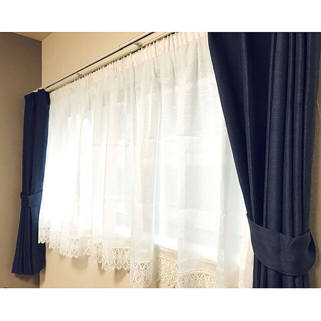 pnkのニトリ-小窓用カーテン（ストレート ナチュラルH90） の家具・インテリア写真