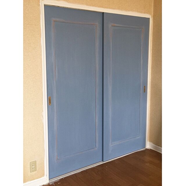 atkmの-【メール便OK】 青色 ( ブルー ) のペンキ 《 水性塗料 》 つや消し [ イマジンウォールペイント ブリティッシュヴィンテージカラーズ ( パウチ カラーサンプル ) Bridgewater Bay ブリッジウォーターベイ 《 133 》 ]　の家具・インテリア写真