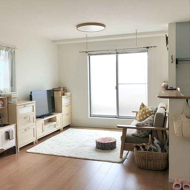 makochi.mのイケヒコ・コーポレーション-ブラウン(brown) 185×185 ★ ラグ カーペット 2畳 無地 フィラメント ホットカーペット対応  の家具・インテリア写真