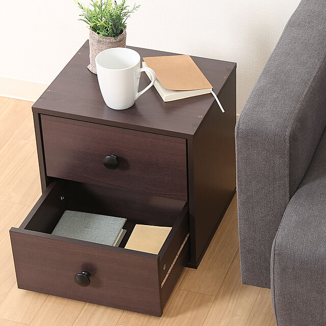 SMB_selectionの不二貿易-キューブボックス 引出２杯の家具・インテリア写真