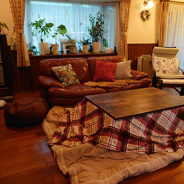 demetanのニトリ-こたつ上掛け 長方形(WTチェック o-i) の家具・インテリア写真