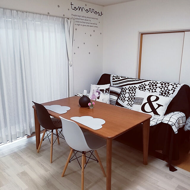 G.Mのニトリ-ふきとれるクッションフロアラグ(ホワイト182x260) の家具・インテリア写真