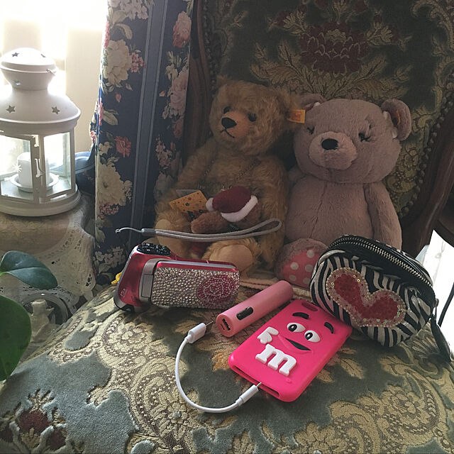 teddybearの-エレコム モバイルバッテリー 軽量 高出力 3200mAh PSE適合 ピンク DE-M04L-3200PN(1個)【エレコム(ELECOM)】の家具・インテリア写真