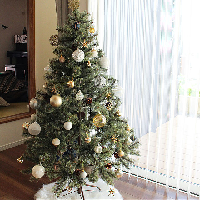 写真付きレビュー】Alsace(R)公式 クリスマスツリー 120cm 豊富な枝数 