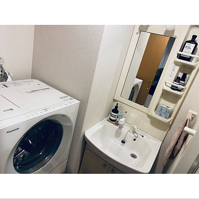babyoncemoreの-【無料長期保証】パナソニック NA-VG750R-W ななめドラム式洗濯機 Cuble (洗濯7kg・乾燥3.5kg) 右開き マットホワイトの家具・インテリア写真