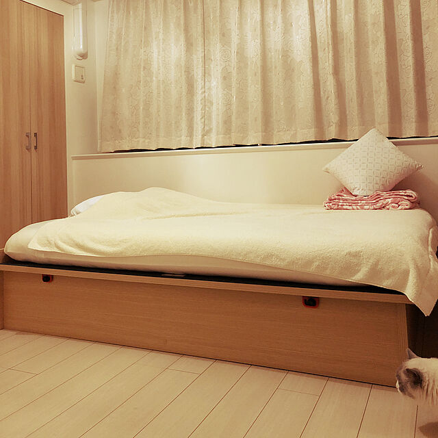 eikoのニトリ-シングルベッドフレーム(セシルHL NA OP235 ヨコ) の家具・インテリア写真