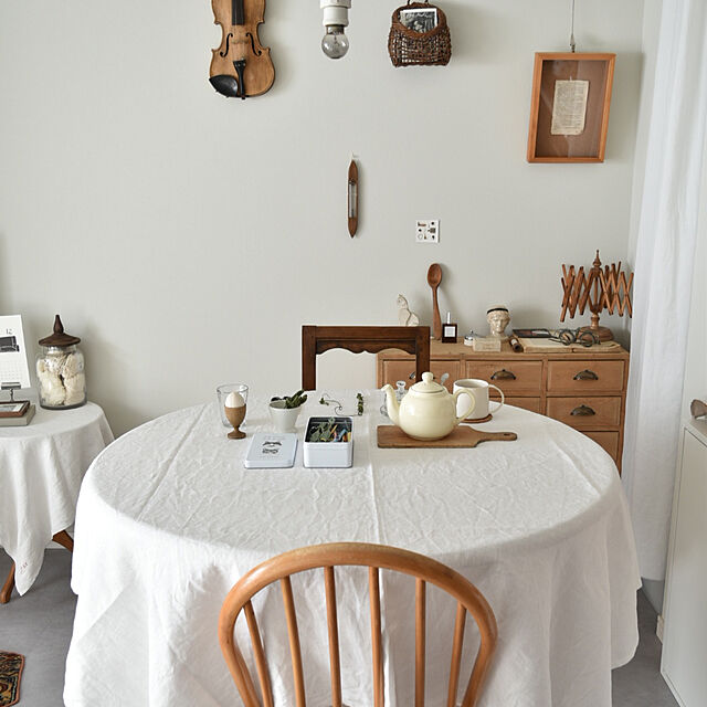 rinaconoieの-リネン・テーブルクロス(正方形)の家具・インテリア写真