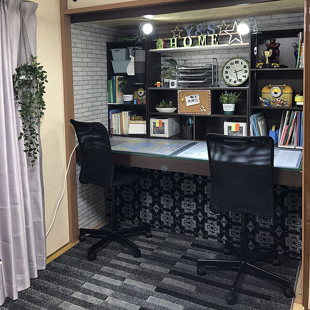 Mitsuのニトリ-カラーボックスカラボ ３段(DBR) の家具・インテリア写真