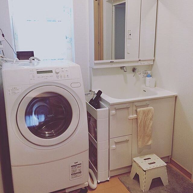 yuyuの-耐荷重約150kg ステンレス洗濯機置き台の家具・インテリア写真