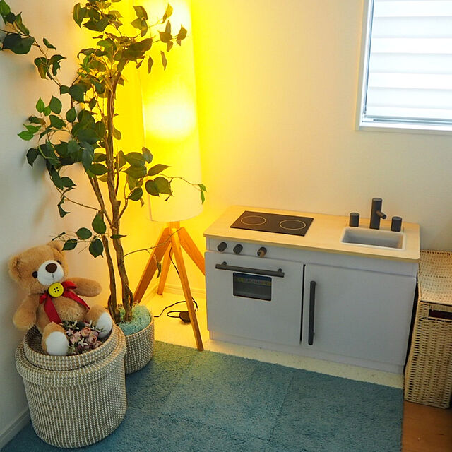soramameのニトリ-【10枚以上で販売】タイルカーペット(シャギー TBL 40X40) の家具・インテリア写真