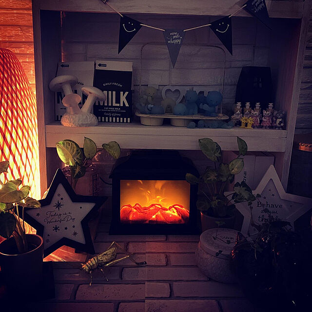 SAKICHIの-【送料無料】[E660000630]イルミネライトLED暖炉 Lサイズ　USBコード付き　火を使わず安全　ギフト　プレゼント　母の日　誕生日　クリスマスの家具・インテリア写真