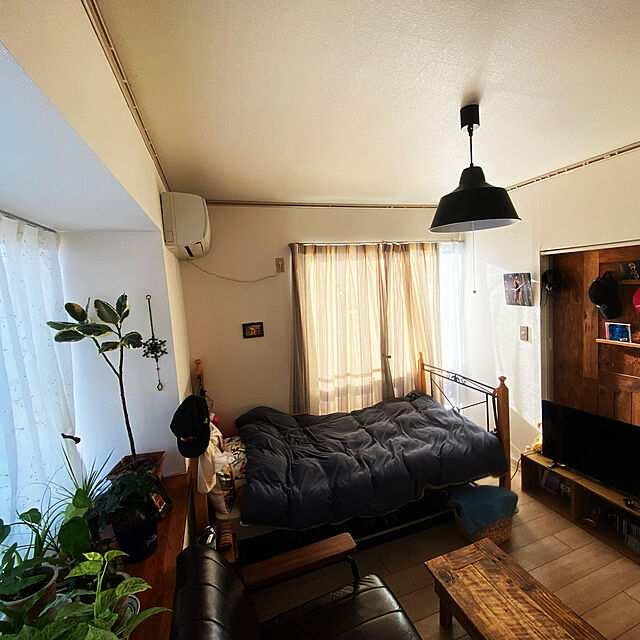 NORAのニトリ-毛布にもなる掛ふとんカバー ダブル(リブボアi BL D) の家具・インテリア写真