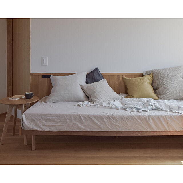SHIOの無印良品-無印良品 羽根クッション 55×59cm 白 良品計画の家具・インテリア写真