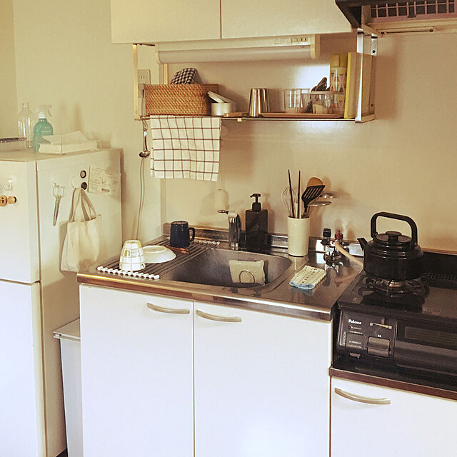 halkokoの無印良品-磁器ベージュキッチンツールスタンドの家具・インテリア写真