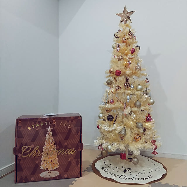 narikawaの-インテリア クリスマスツリー スターターセット 150cm ゴールドの家具・インテリア写真