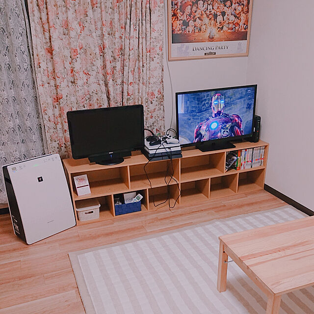 aichanのニトリ-カラーボックス Nカラボ 45-6SH(ライトブラウン) の家具・インテリア写真